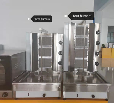 25 KG Gas 4-burner Electric Grill Kebab Machine/doner machine/shawarma machine GB-950