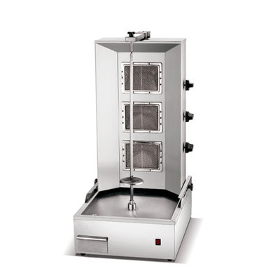 Advanced Commercial Gas Upright Chicken Doner Pita Making Machine for Shawarma Shop