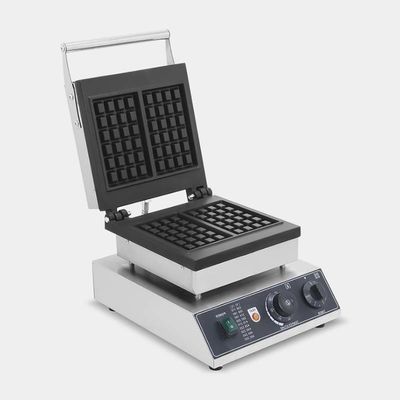 Food Beverage Shops Commercial Electric Square Waffle Maker with Single/Double Slices