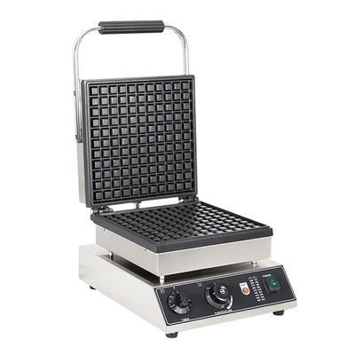 Food Beverage Shops Commercial Electric Square Waffle Maker with Single/Double Slices