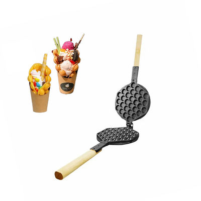 Stainless Steel Non-stick Mini Heart Shape Cone Bubble Waffle Maker for Snack Machine