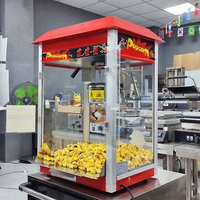 Electric Popcorn Maker for Snack Food Red Caramel Popcorn Machine Application Fields