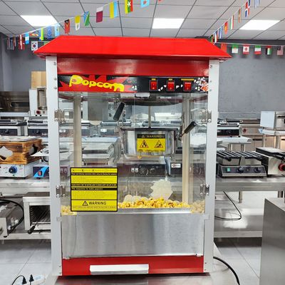 1400 Electric Snack Machine Non-stick Pot Popcorn Making Machine with Transparent Glass
