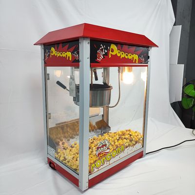 1400 Electric Snack Machine Non-stick Pot Popcorn Making Machine with Transparent Glass
