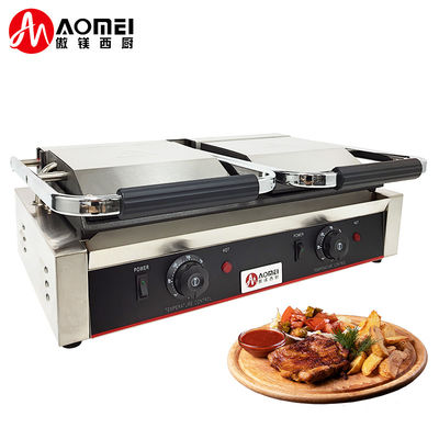 Durable Electric Contact Grill for Sandwich Making on Table Top Stainless Steel Grills