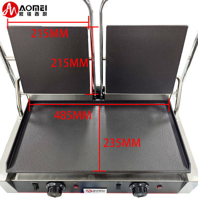 Durable Electric Contact Grill for Sandwich Making on Table Top Stainless Steel Grills