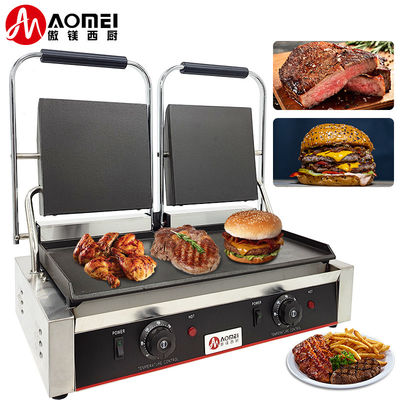 Durable Electric Contact Grill for Sandwich Making on Table Top Stainless Steel Grills