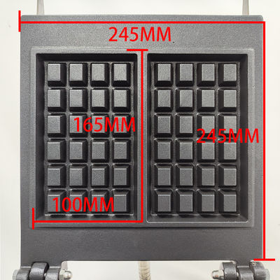 Outdoor Waffle Maker Machine with Non-stick Square Shape and Electricity Power Source
