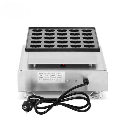 110V Commercial Waffle Maker Machine with Temperature Range of 50-300C and Compact Design