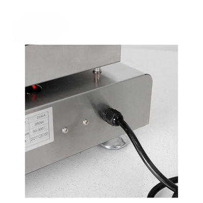 110V Commercial Waffle Maker Machine with Temperature Range of 50-300C and Compact Design