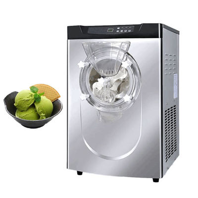 1.25HP Compressor 10-14L/H Output Large Cylinder Hard Ice Cream Maker for Commercial