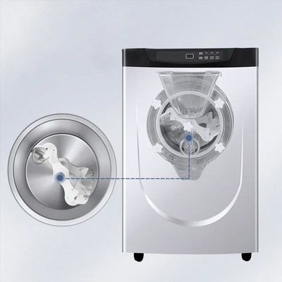 1.25HP Compressor 10-14L/H Output Large Cylinder Hard Ice Cream Maker for Commercial