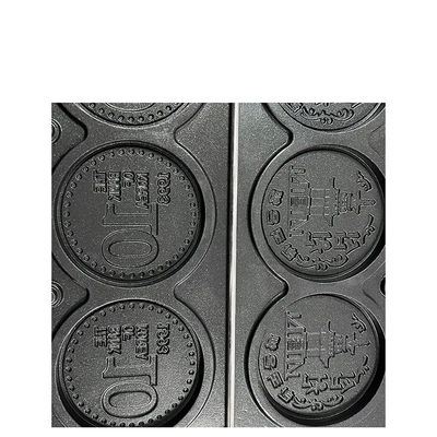 Even Heating Round Shape Waffle Machine for Retail Snack Equipment 345x610x190mm