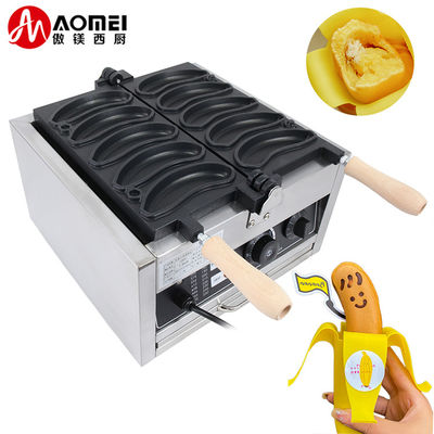Hotel Banana Waffle Machine Non-stick Stainless Steel Bubble Waffle Maker 11.25 KG
