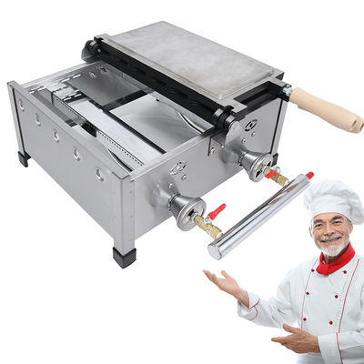 Powerful 1800W Gas Waffle Maker with Custom Mould Shape Design Professional