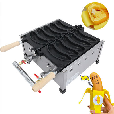 Powerful 1800W Gas Waffle Maker with Custom Mould Shape Design Professional