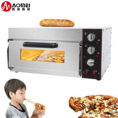 2000W Single Pizza Oven for Professional Pizza Makers in Bakery Restaurant Kitchen