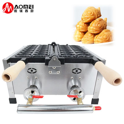 8kg Gas Power Taiyaki Waffle Maker Modle AO-1104R for Bakery and Ice Cream Snacks