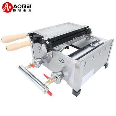 8kg Gas Power Taiyaki Waffle Maker Modle AO-1104R for Bakery and Ice Cream Snacks