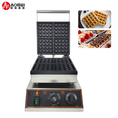 Nonstick Electric Belgian Waffle Maker 4pcs Rectangle Waffle Baker Machine for Snacks