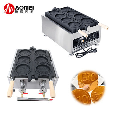 Stainless Steel Electric Gas Bubble Waffle Maker Machine for Industrial Manufacturing