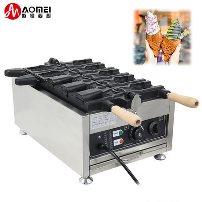 5 Big Fishes Capacity Korean Ice Cream Fish Shape Taiyaki Maker with 3000W Power