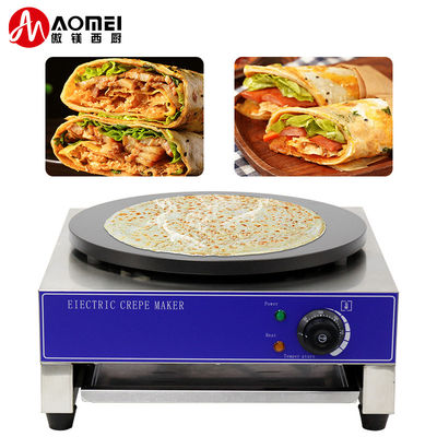 450*450*220mm Electric Crepe Maker Machine for Snack Equipment in Stainless Steel