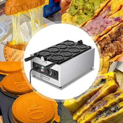 Electric Vertical Four Spaces 10 yen Coins Waffle Maker Machine 375*630*250mm 13.3 KG