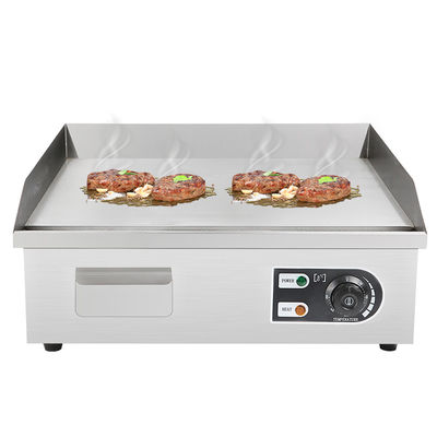 Electric Grills Griddles with Stainless Steel Flat Top Plate Temperature Range 50-300C