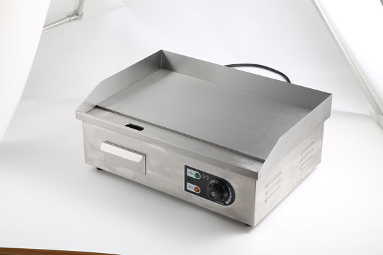 Electric Grills Griddles with Stainless Steel Flat Top Plate Temperature Range 50-300C