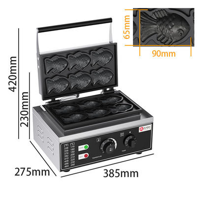 220V Fish Shape Snack Waffle Maker Machine for Snack Lovers' Indulgence