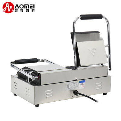 Non-Stick Electric Panini Contact Grill for Restaurant and Hotel Cooking Function