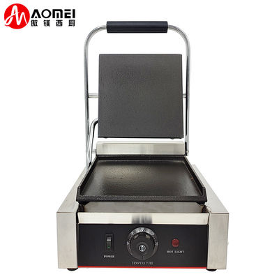 Restaurant Kitchen Hotel Commercial Full Flat Electric Contact Grill with 1800W Power