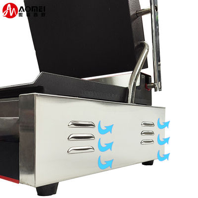 Restaurant Kitchen Hotel Commercial Full Flat Electric Contact Grill with 1800W Power