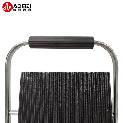 Commercial Electric Grill Portable Panini Sandwich Contact Griddle 305*340*190mm 10.8kg