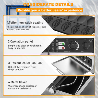 AM-W5E High Productivity Waffle Maker Machine for Waffle Baking Process