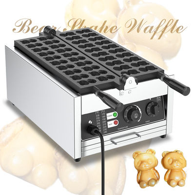 Animal Shaped Snacks Waffle Maker with Non-stick Coated Plate and Adjustable Power 3000W