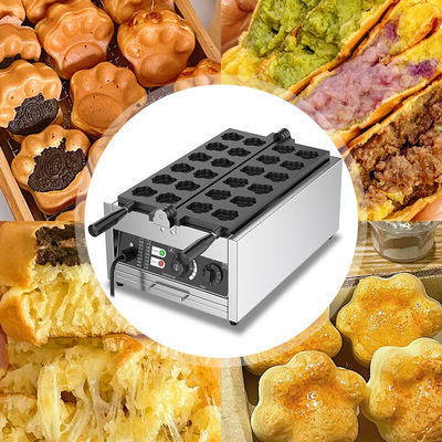 3000W Bear Paw Muffin Baking Machine with Cat Paw Shape Voltage 220v Cartoon Waffle