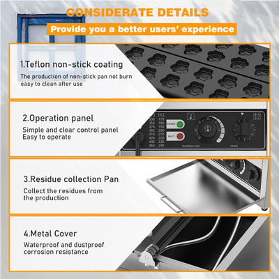 3000W Bear Paw Muffin Baking Machine with Cat Paw Shape Voltage 220v Cartoon Waffle