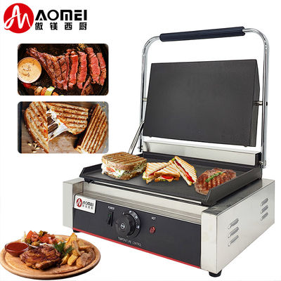 Commercial Grade Electric Panini Contact Grill Press Plate Grill for Perfect Paninis