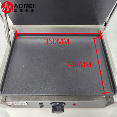 Commercial Grade Electric Panini Contact Grill Press Plate Grill for Perfect Paninis