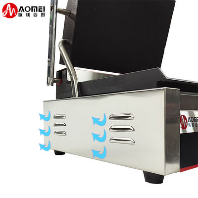 Commercial Grade Electric Panini Contact Grill Press Plate Grill for Perfect Paninis