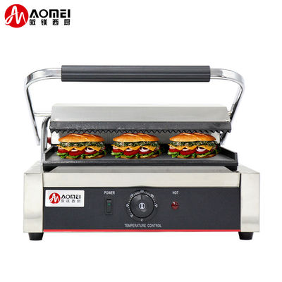 Non-Stick Plates Panini Grill Function App-Controlled Snack Maker for Restaurant Bakery