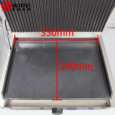 Non-Stick Plates Panini Grill Function App-Controlled Snack Maker for Restaurant Bakery