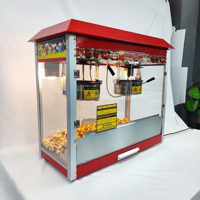 860*420*740mm Electric Big Double Pot Popcorn Machine for Snack Food Processing Line