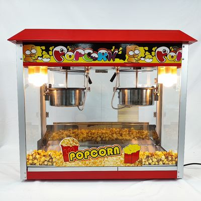 860*420*740mm Electric Big Double Pot Popcorn Machine for Snack Food Processing Line