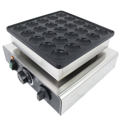 850w Stainless Steel Waffle Maker Mini Pancake Machine 25 Round-shape Snack Machine