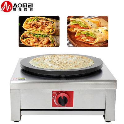 LPG Voltage Single Plate Gas Crepe Maker and Pancake Makers for Fast Food Restauran