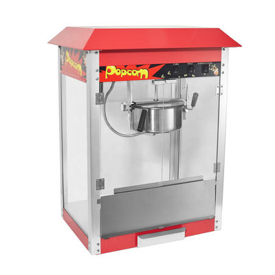 110-240V/50-60HZ Healthy Food Grade SS Material Commercial Popcorn Machine With Cart