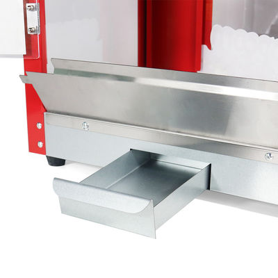 110-240V/50-60HZ Healthy Food Grade SS Material Commercial Popcorn Machine With Cart